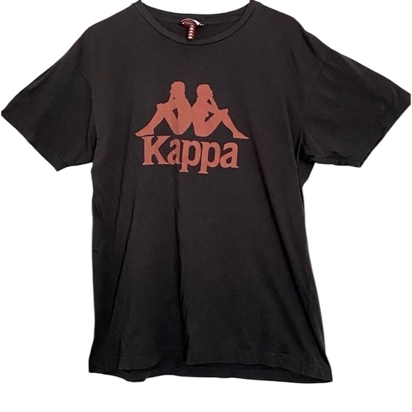 Kappa Tops - Kappa short sleeve brown shirt size L​​